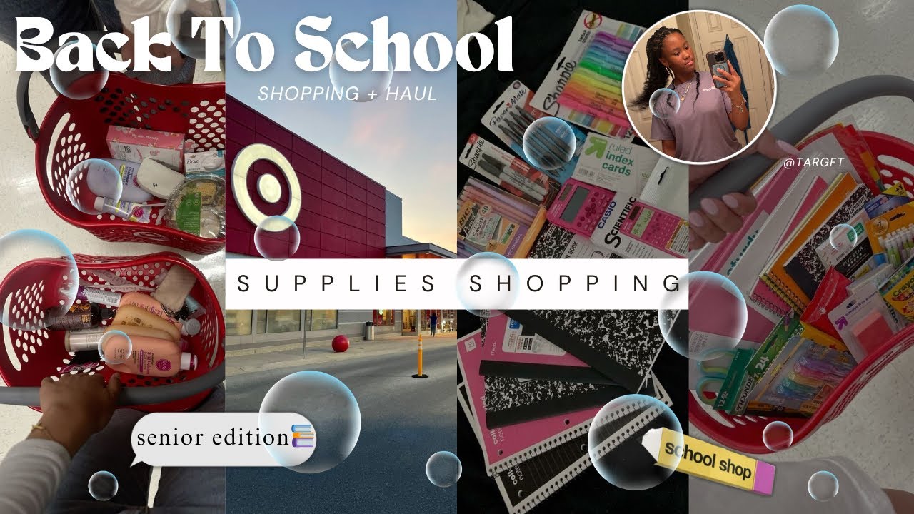 BACK TO SCHOOL SUPPLIES SHOPPING + HAUL @target *senior year*