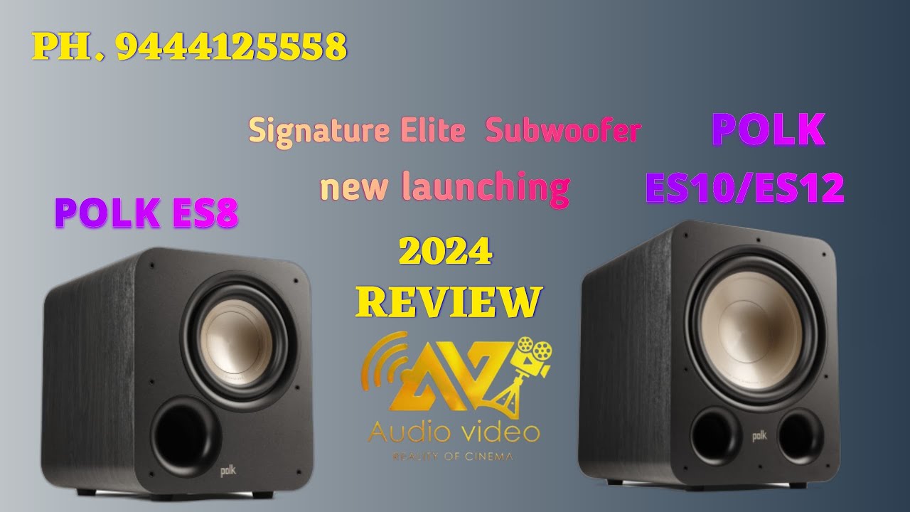 POLK AUDIO SIGNATURE ELITE ES08 ES10 ES12 SUBWOOFER at AUDIO VIDEO #profx #polkaudiospeakers #polk