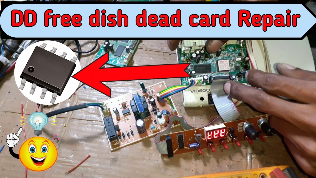 DD free dish Receiver dead card repair in Hindi//DTH dead problem solve//#electronicsVerma