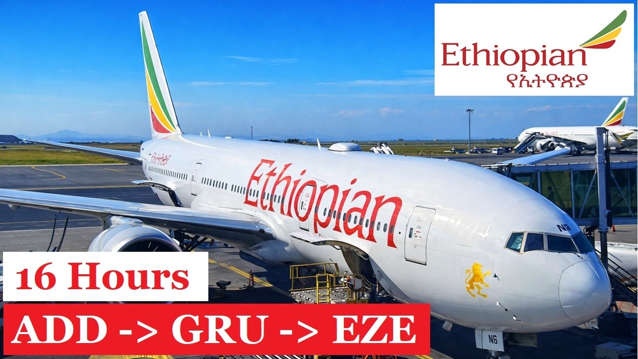 Ethiopian Airlines 777-200LR Economy Class 16 Hours - Addis Ababa to Buenos Aires -  Review #274