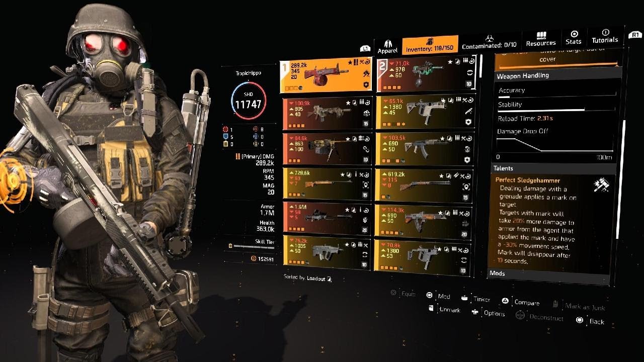 Division 2: Chatterbox Striker (PvP and PvE) Shred Agents in Seconds 💀