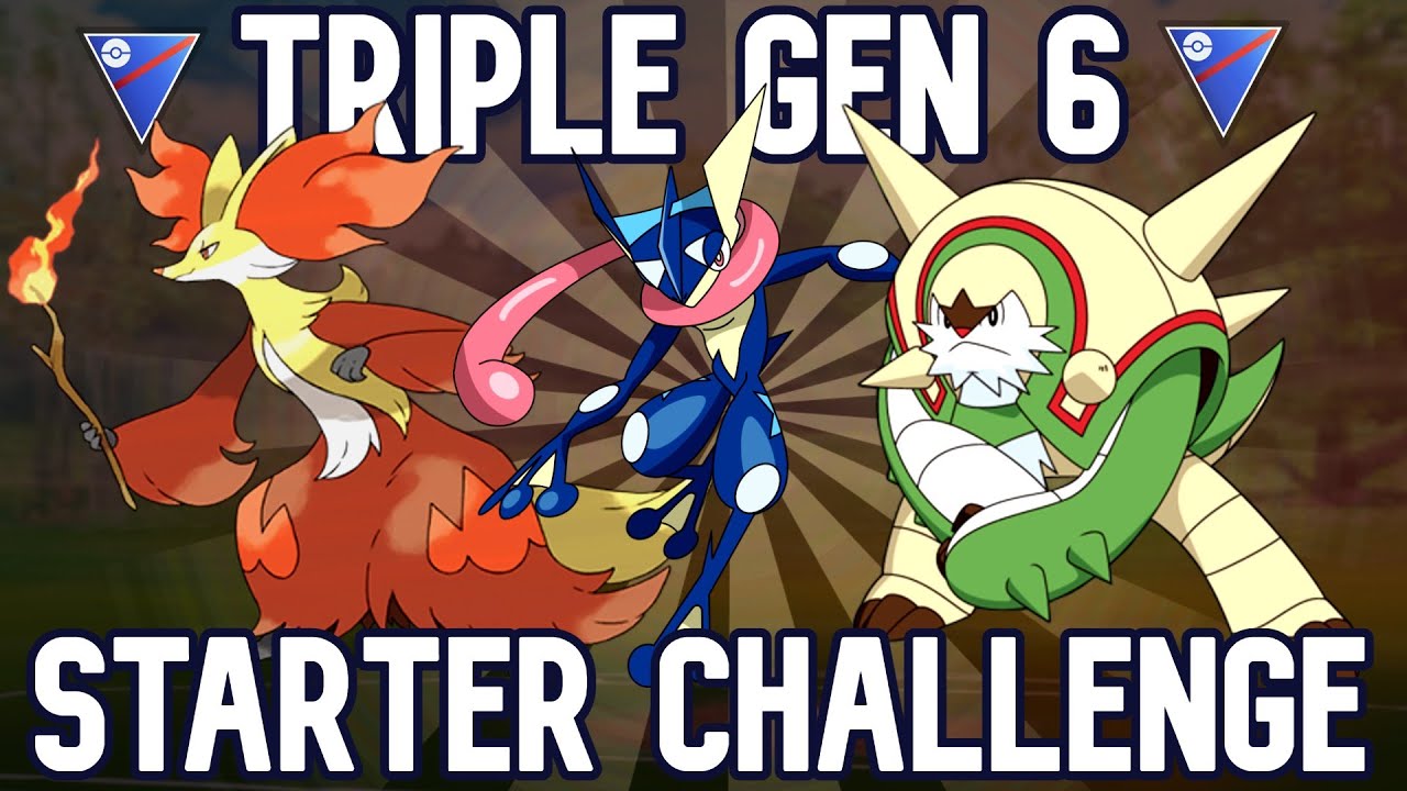 TRIPLE GEN 6 STARTER CHALLENGE!! | Pokemon GO Battle League