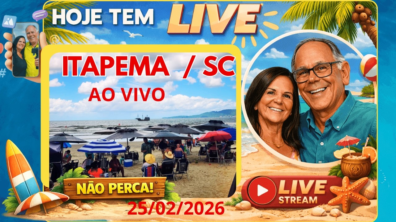 ITAPEMA / SC  DEPOIS DE UMA  BOA CHUVA VEM A BRISA =  25/02/2026  18:45HR