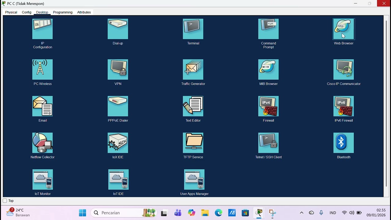 PRATIK JARINGAN KOMPUTER DENGAN ROUTING STATIC DI CISCO PAKET TRACER (TUGAS UAS)