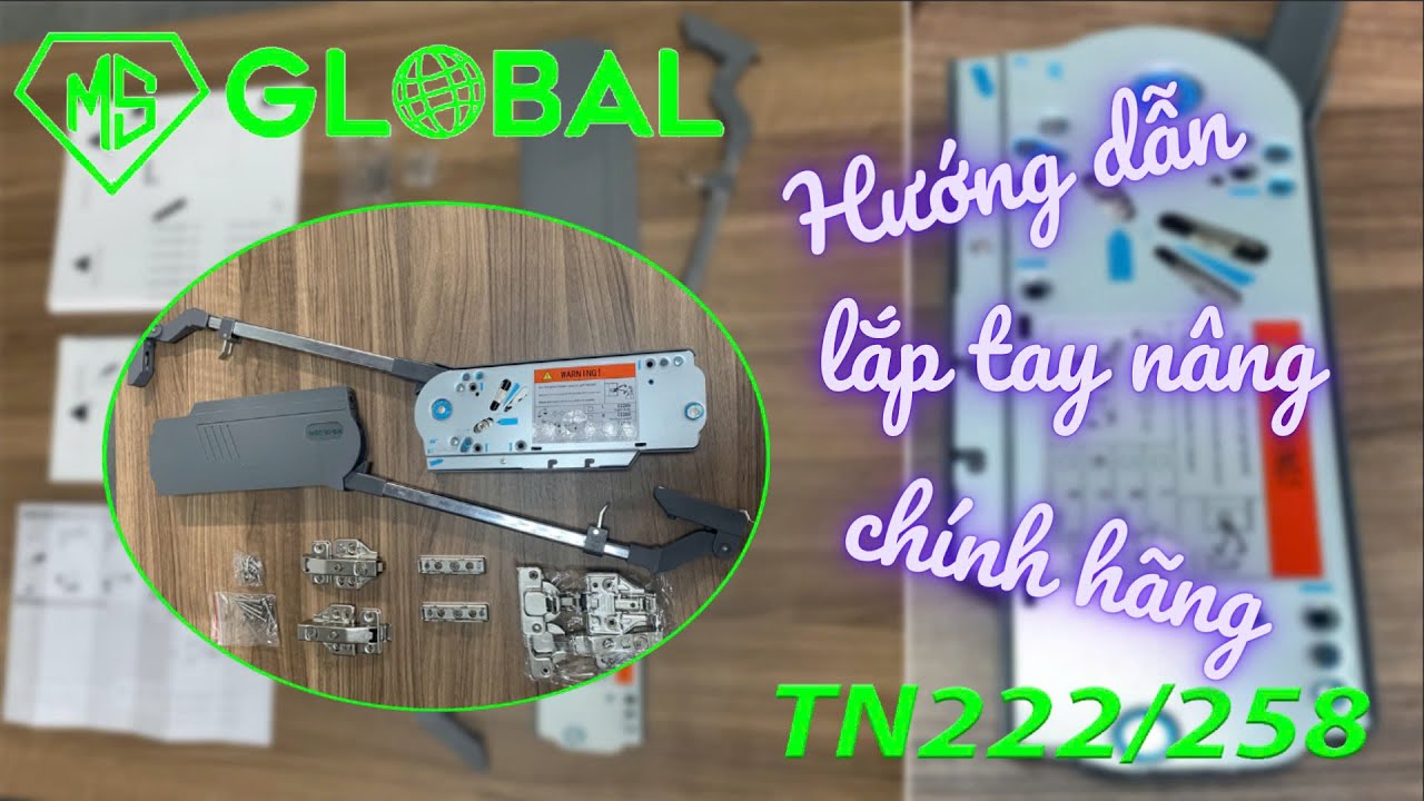 C31-32 Hướng dẫn lắp tay nâng chính hãng MSGlobal mã TN22, TN25, TN28 #taynang#tubep#msglobal