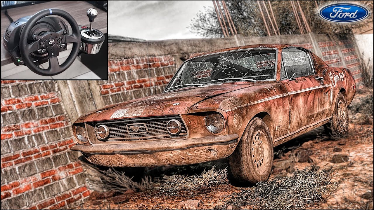 Rebuilding a FORD MUSTANG GT FastBack 1968 - Forza Horizon 5 - Thrustmaster T300RS-GT Gameplay.