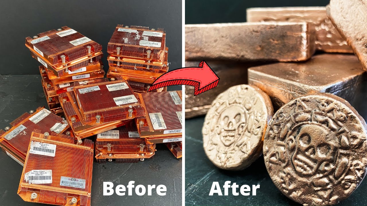 Computer Scrap Meltdown - Copper Melting - Recycling Computer