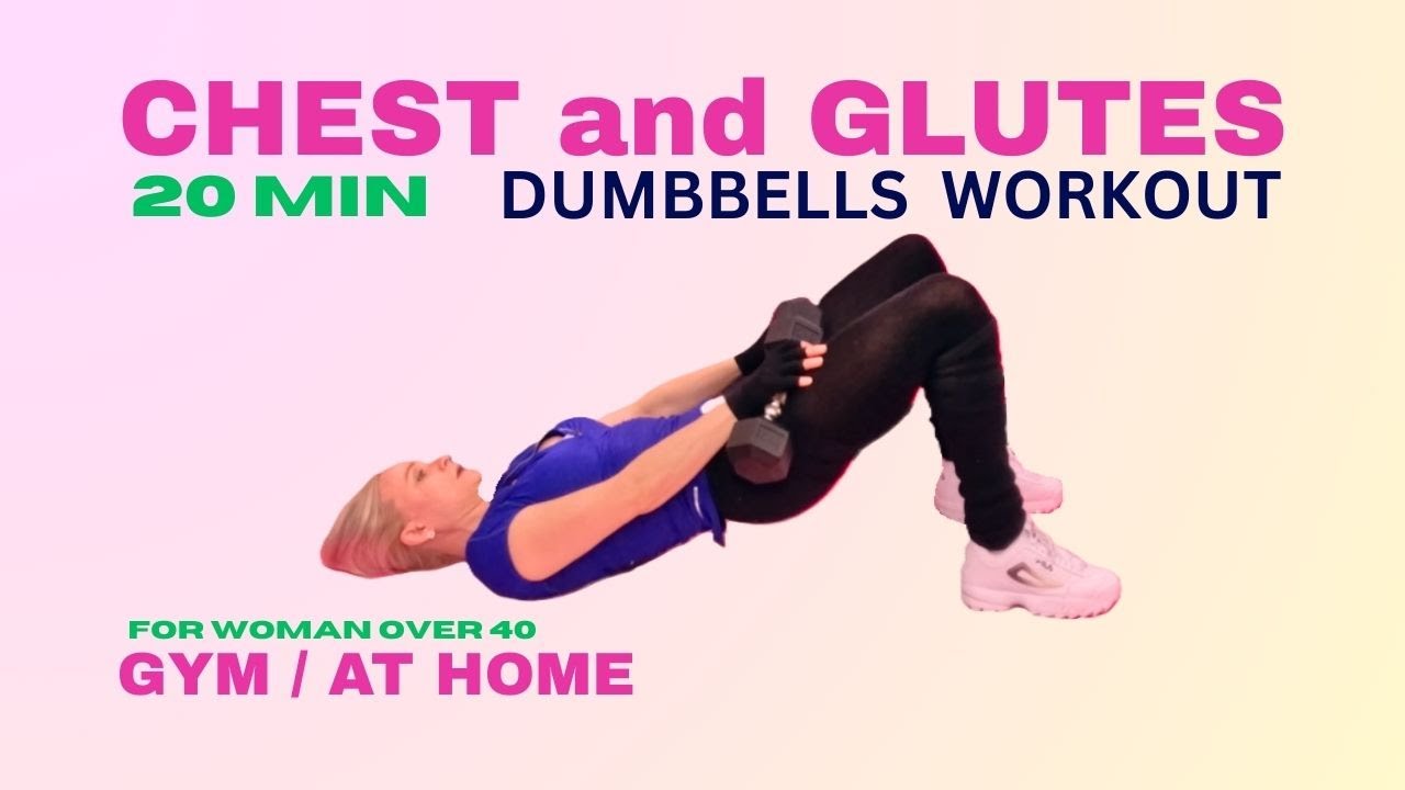 Chest, Triceps & Glutes Dumbbell Workout for Women Over 40 | Strength Training at Home