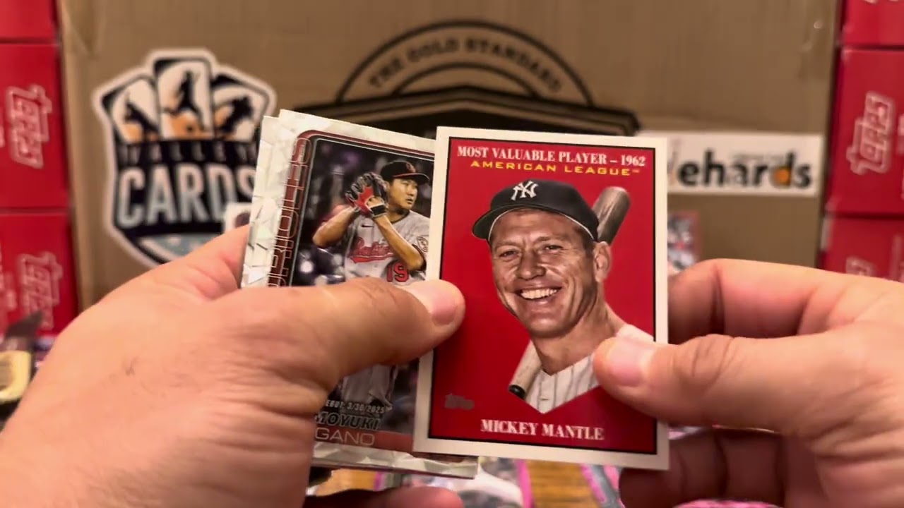 Набор подвесок Topps Update 2025, 5 штук (Золотое зеркало!) #topps #toppsbaseball #baseballcards ...