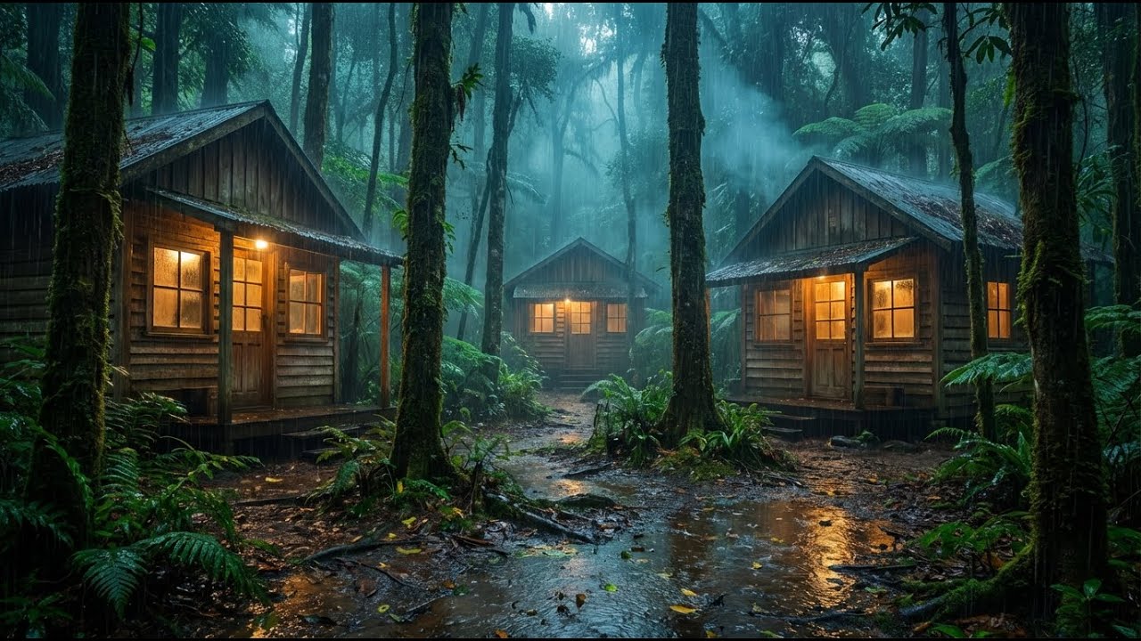 Rain Sounds for Sleeping 😴 Continuous Heavy Rain for Deep Sleep, Anxiety Relief & Peaceful Rest