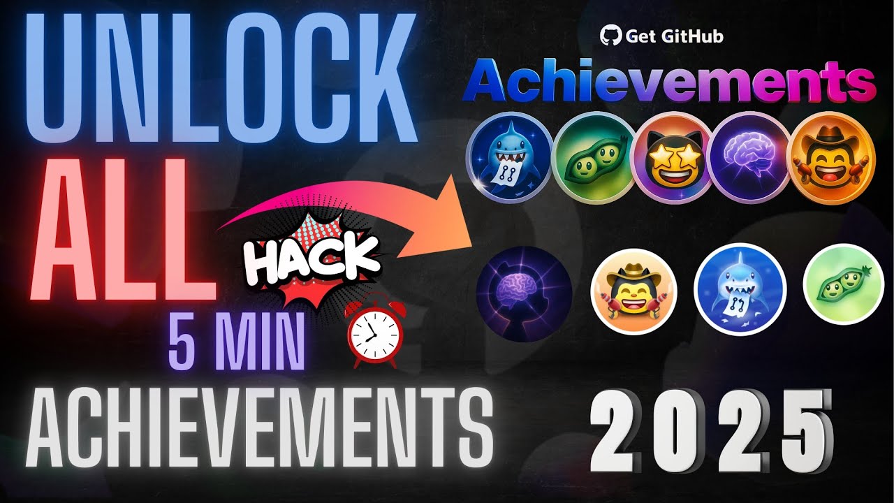 Hack ALL GitHub Achievements (2025)