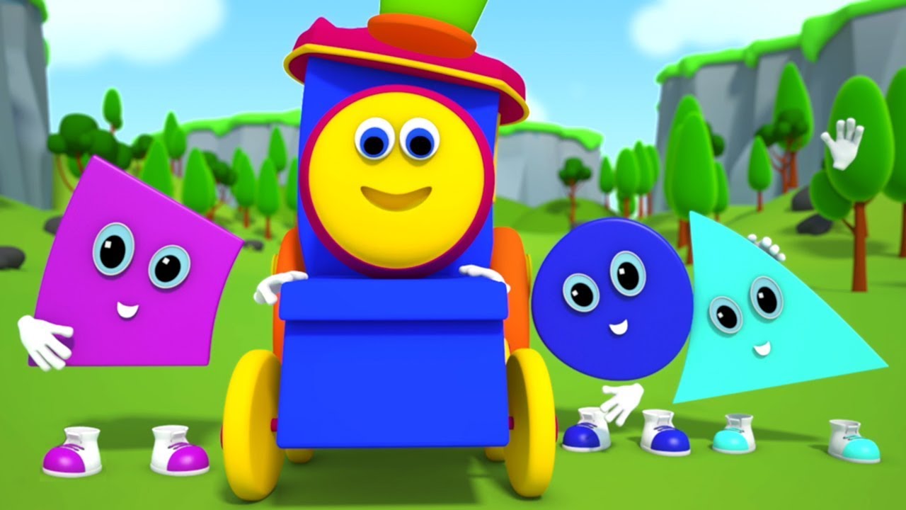 밥 기차 | 모양 압연 가서 | 아이들을위한 모양 노래 | 교육 노래 | Bob The Train | Shapes Go Rolling Song | Kids Tv Korea