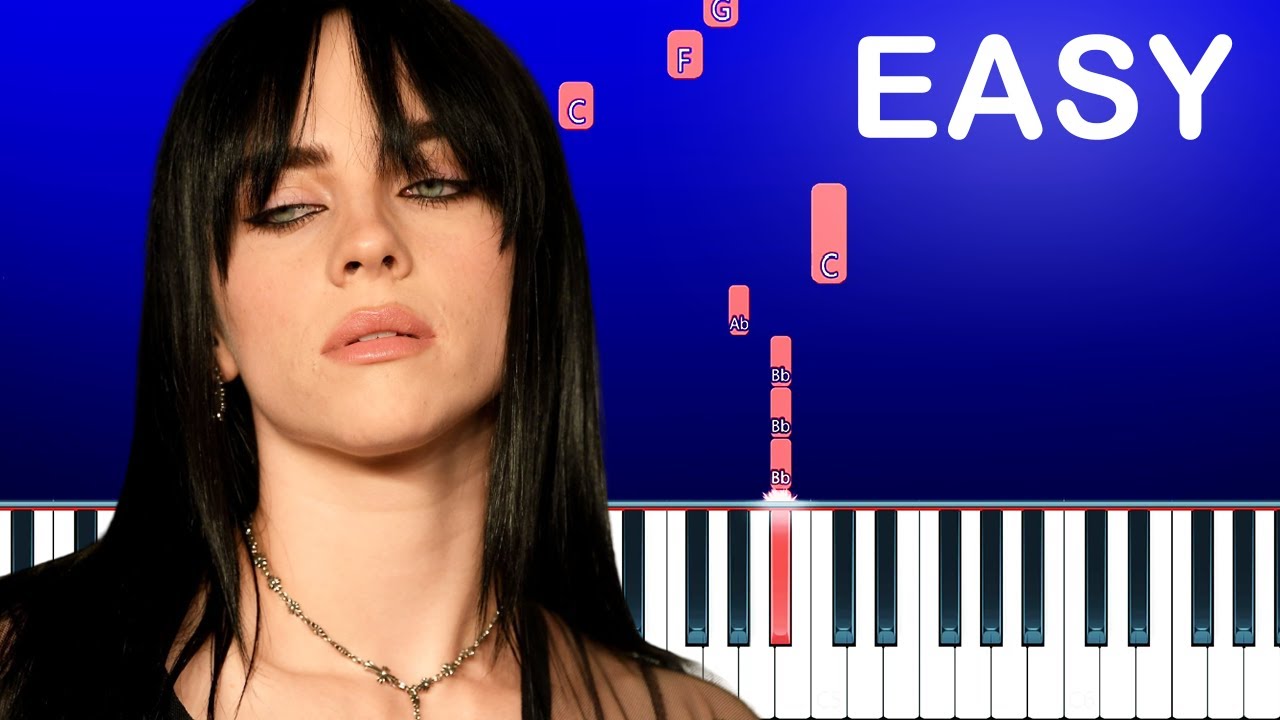 Billie Eilish - L’AMOUR DE MA VIE (Easy Beginner Piano Tutorial)