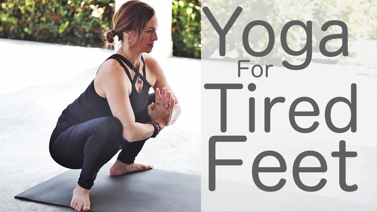 15 Minute Yoga for Tired Feet and Sore Legs | Fightmaster Yoga Videos