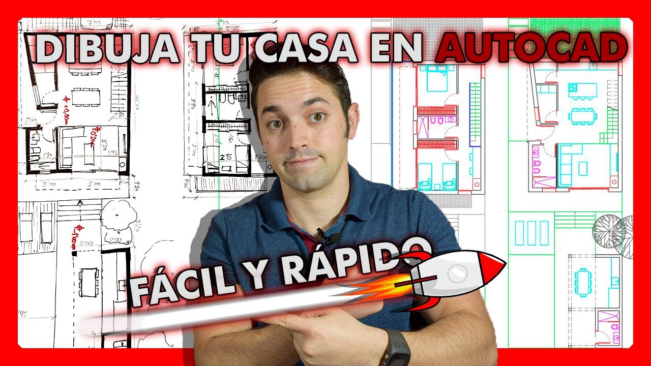 👉 Cómo HACER un PLANO de una CASA en AUTOCAD desde cero 🔥 FÁCIL 🔥  [2026]