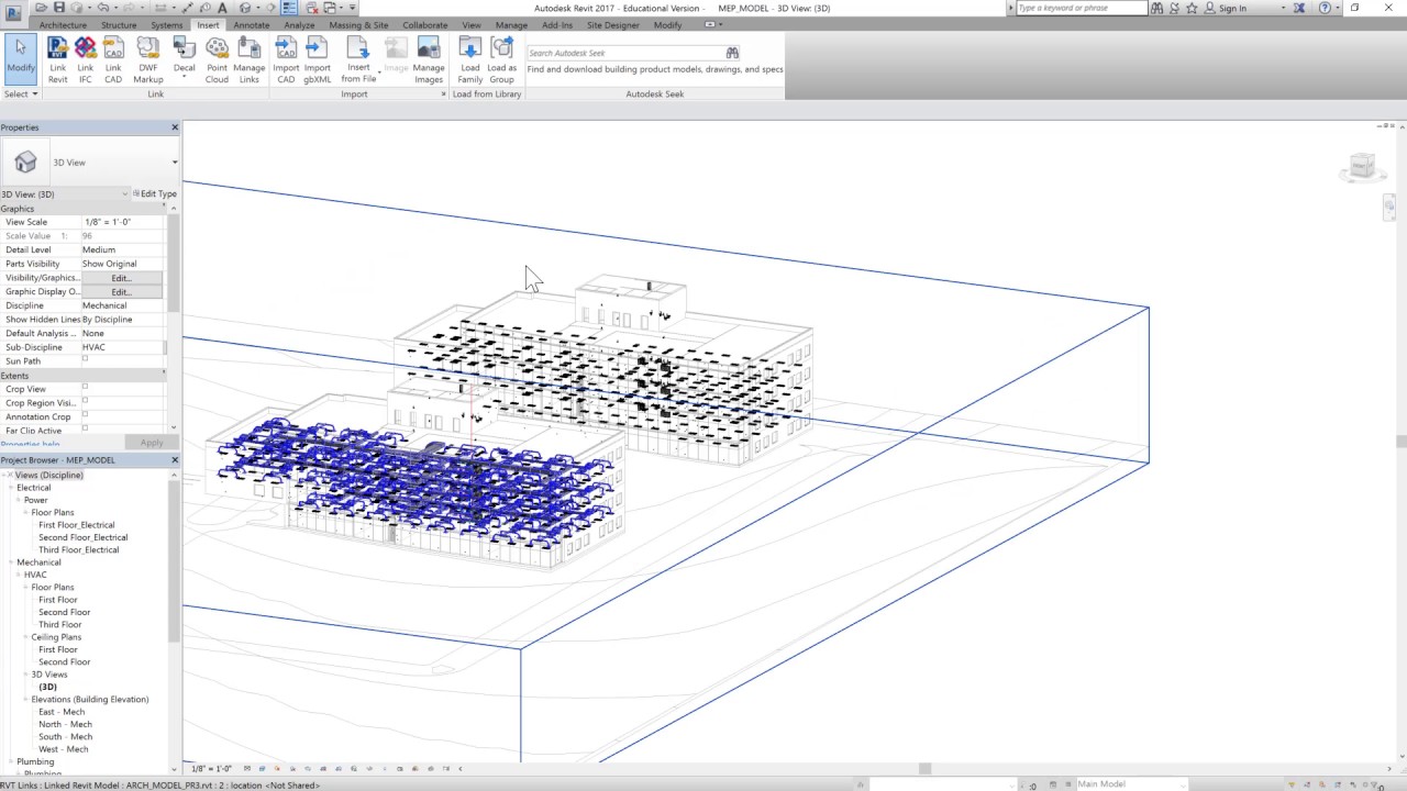 Navisworks Tutorial 9: Beginner: Aligning MEP and Architecture Models in Navisworks