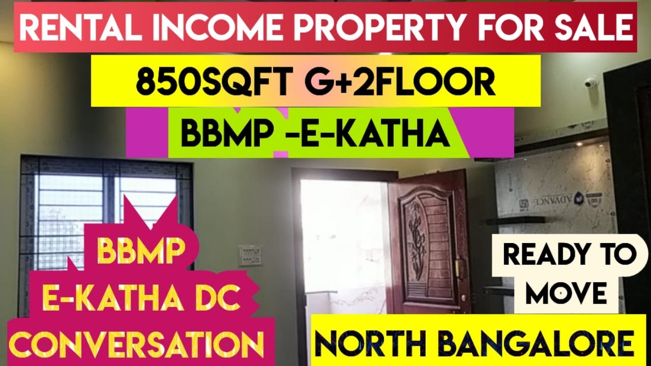 House for sale in North Bangalore |Abbigere| Rental income property| prime location DC conversion|