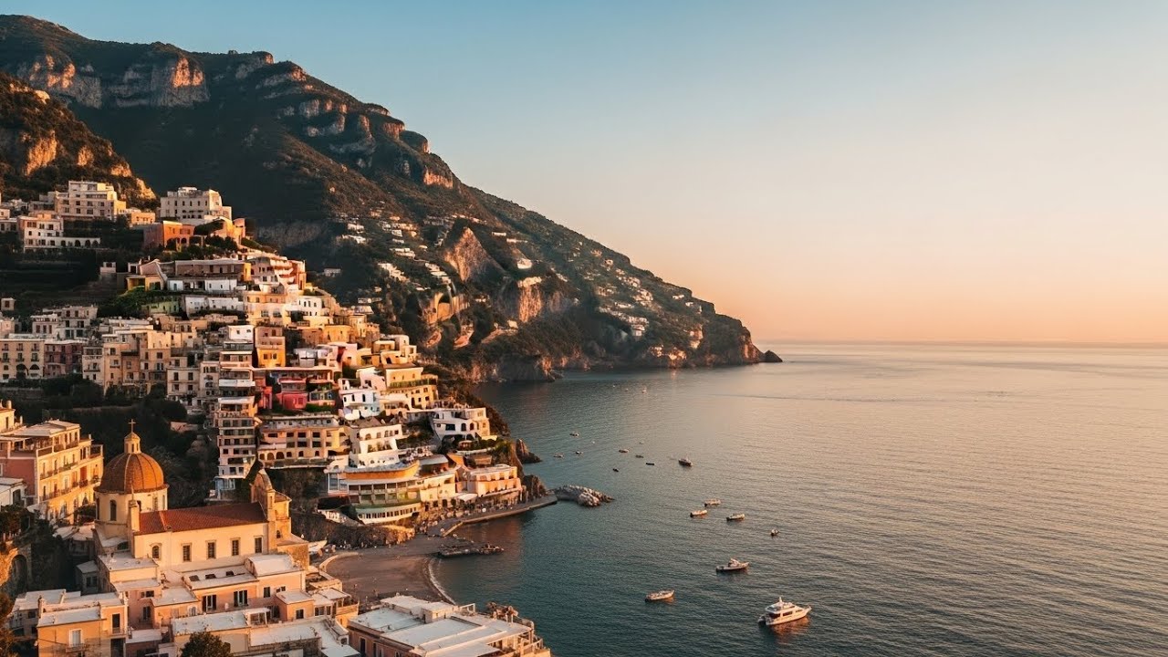 Amalfi Coast Evening – Relaxing Jazz & Coastal Ambience 🌅