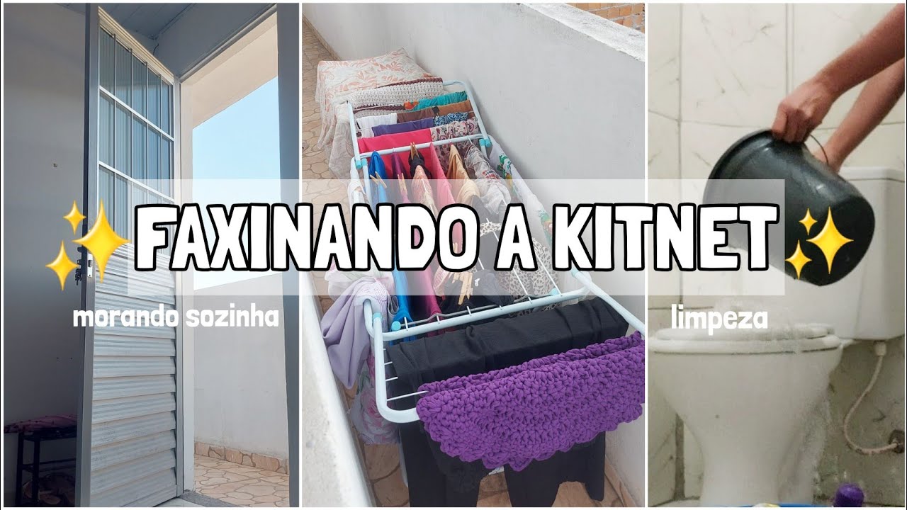 FAXINANDO e ORGANIZANDO A KITNET🧹- morando sozinha