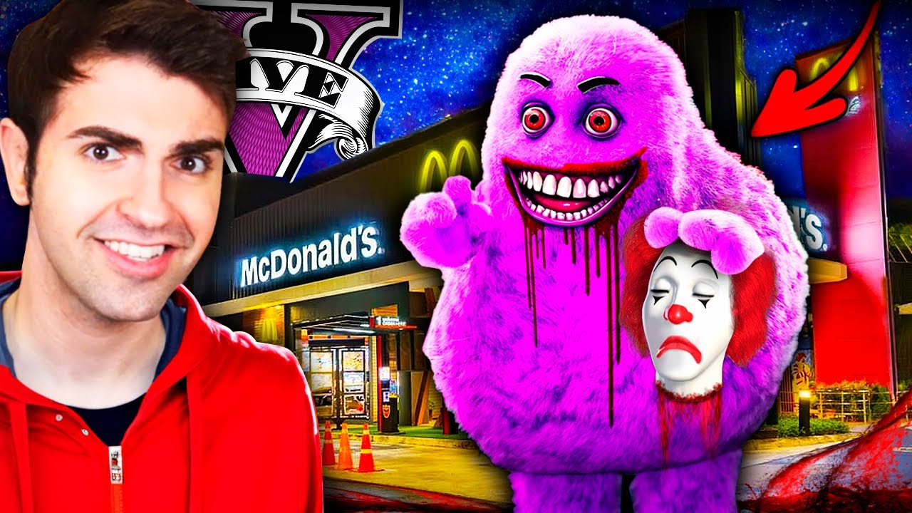 ENCONTRÉ LA GUARIDA SECRETA DE GRIMACE en GTA 5! 🥤🍦🍟