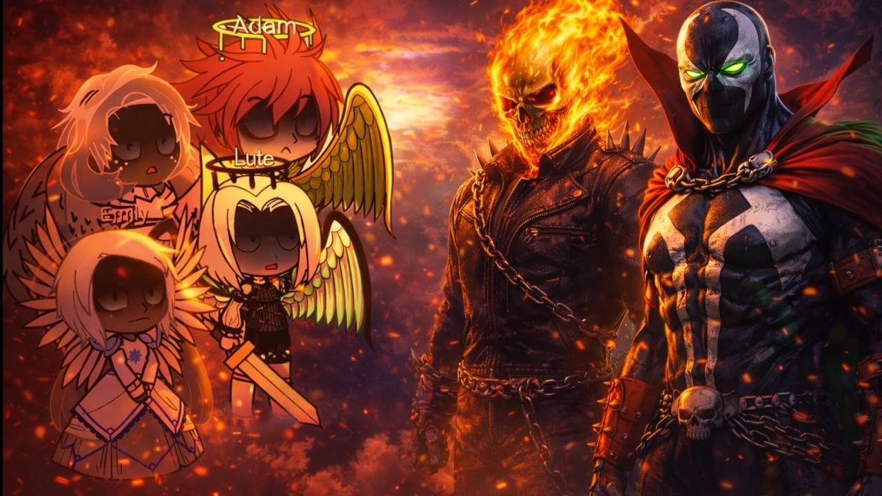 Hazbin Hotel Angels React to Spawn vs Ghost Rider (Death Battle)