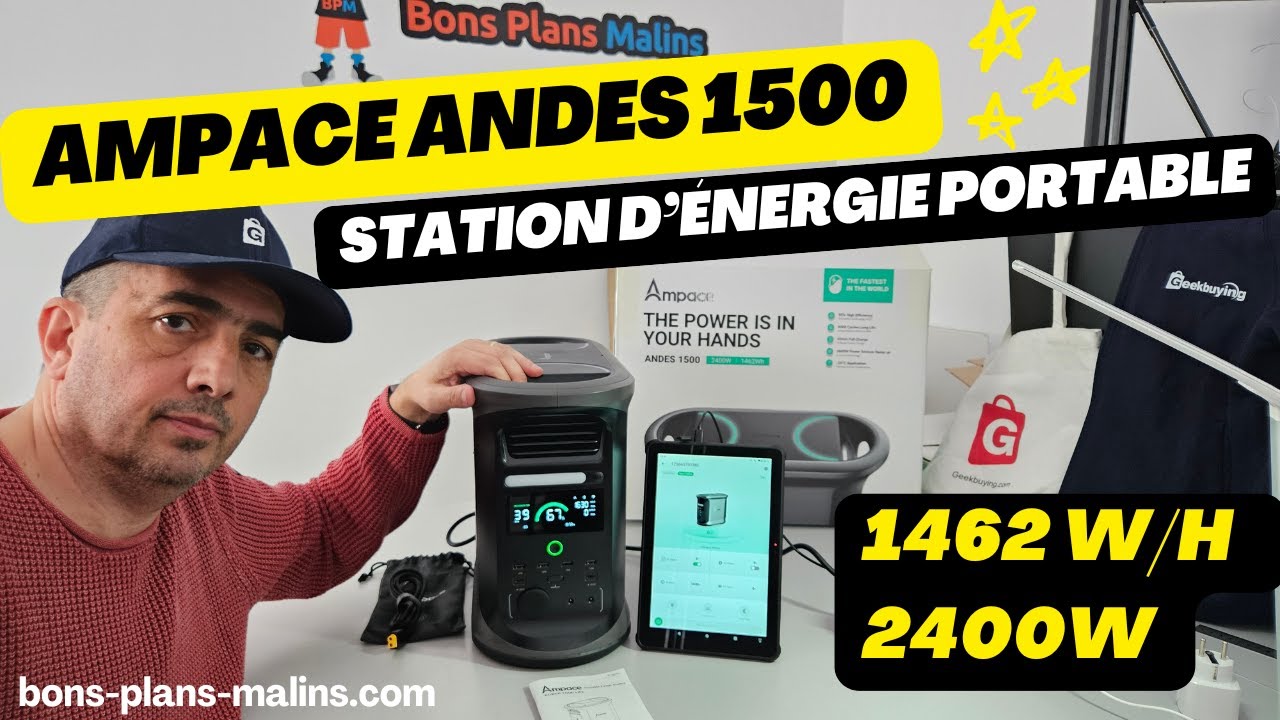 Station d'énergie portable Ampace Andes 1500 : présentation et tests