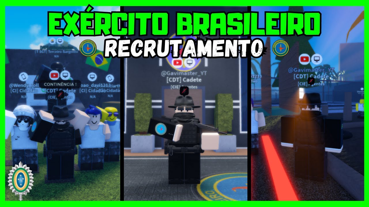 Roblox | RECRUTANDO MAIS UMA VEZ no EXÉRCITO BRASILEIRO! (E.B do TEVEZ)
