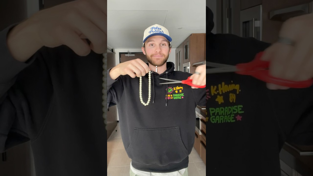 Making a Necklace for My Sister
