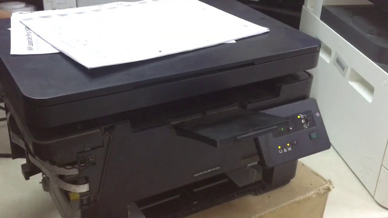 HP Laser Jet Pro MFP M125/M126 Series Error cannot print copy scan 02