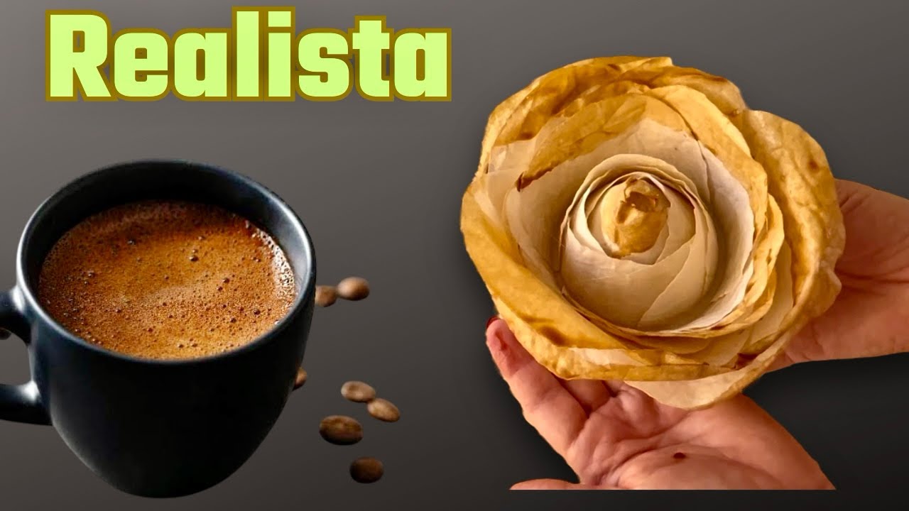 VEJA QUE IDEIA BRILHANTE‼️Rosas e Flores de algodão com café
