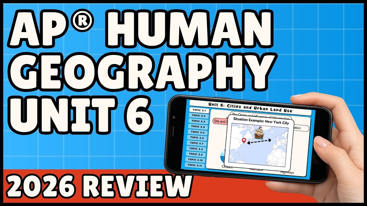 AP Human Geography Unit 6 Review (52-Minute Study Session) - Mr Carter's Guides