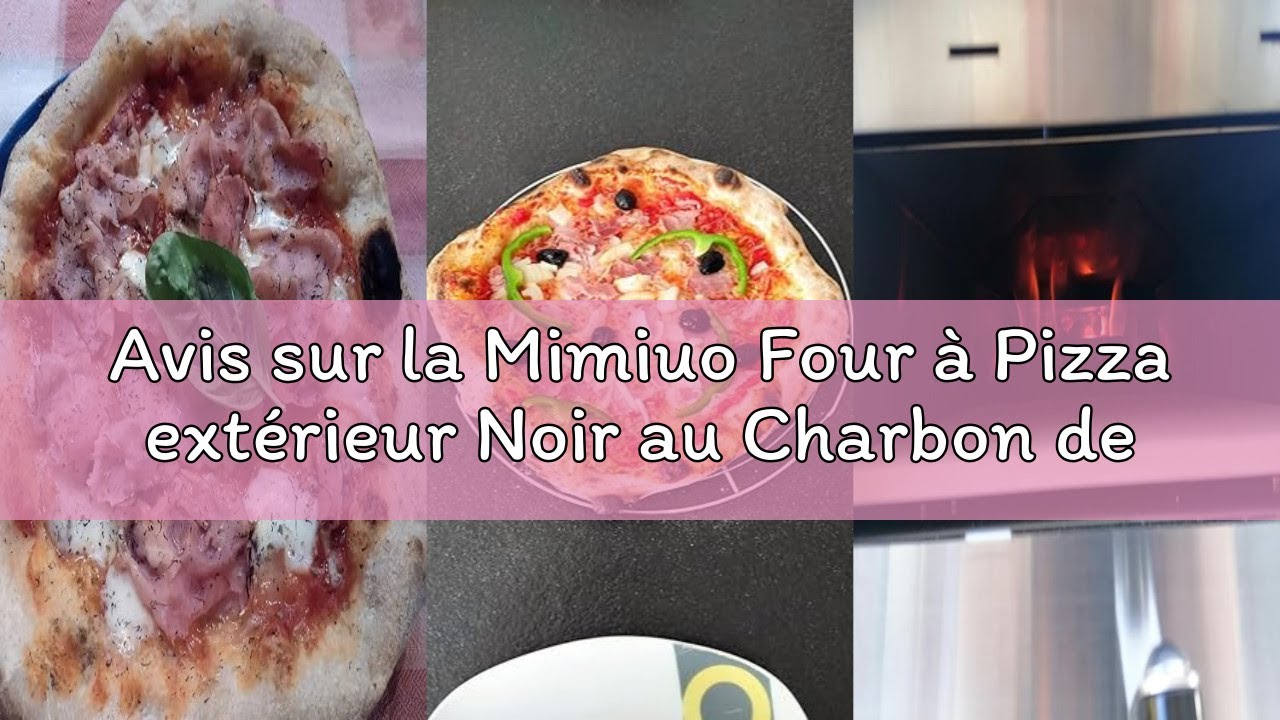 Avis sur la Mimiuo Four &agrave; Pizza ext&eacute;rieur Noir au Charbon de Bois pellets, Four &agrave; Bois pour Le Jardi