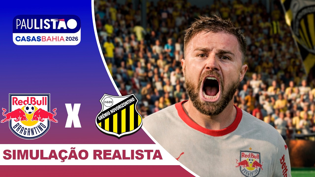 RB BRAGANTINO X NOVORIZONTINO | Paulistão 2026 | Simulação Realista