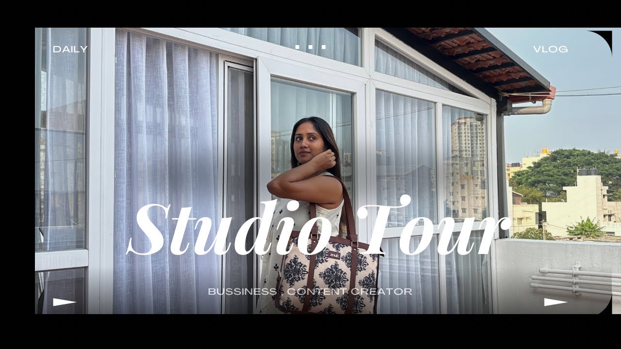 My Studio Tour is here!! Kannada vlogs| Fashion| #saree #kannadainfluencer #south #hometour #viral
