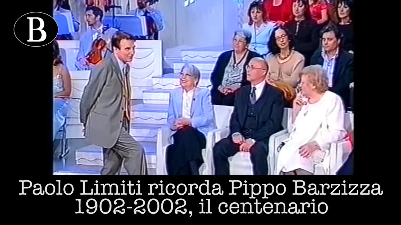 Paolo Limiti ricorda Pippo Barzizza. 1902 - 2002, il centenario (4^ parte). Rai,15 maggio 2002.