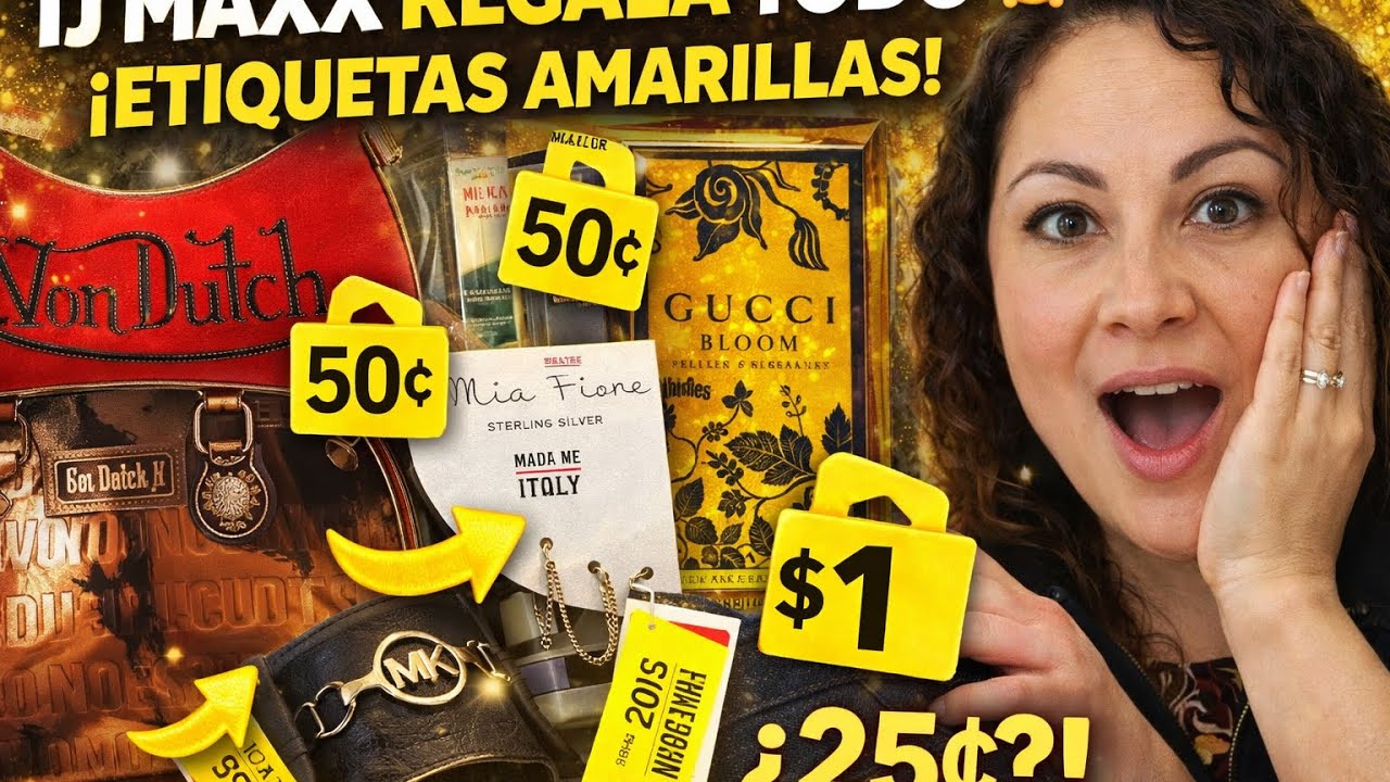 DESMAYATE❗️ 👉 ¡CORRE! 🏃‍♀️💛 YA SALIERON LAS ETIQUETAS AMARILLAS EN TJ MAXX. Liquidacion de MARCAS. 
