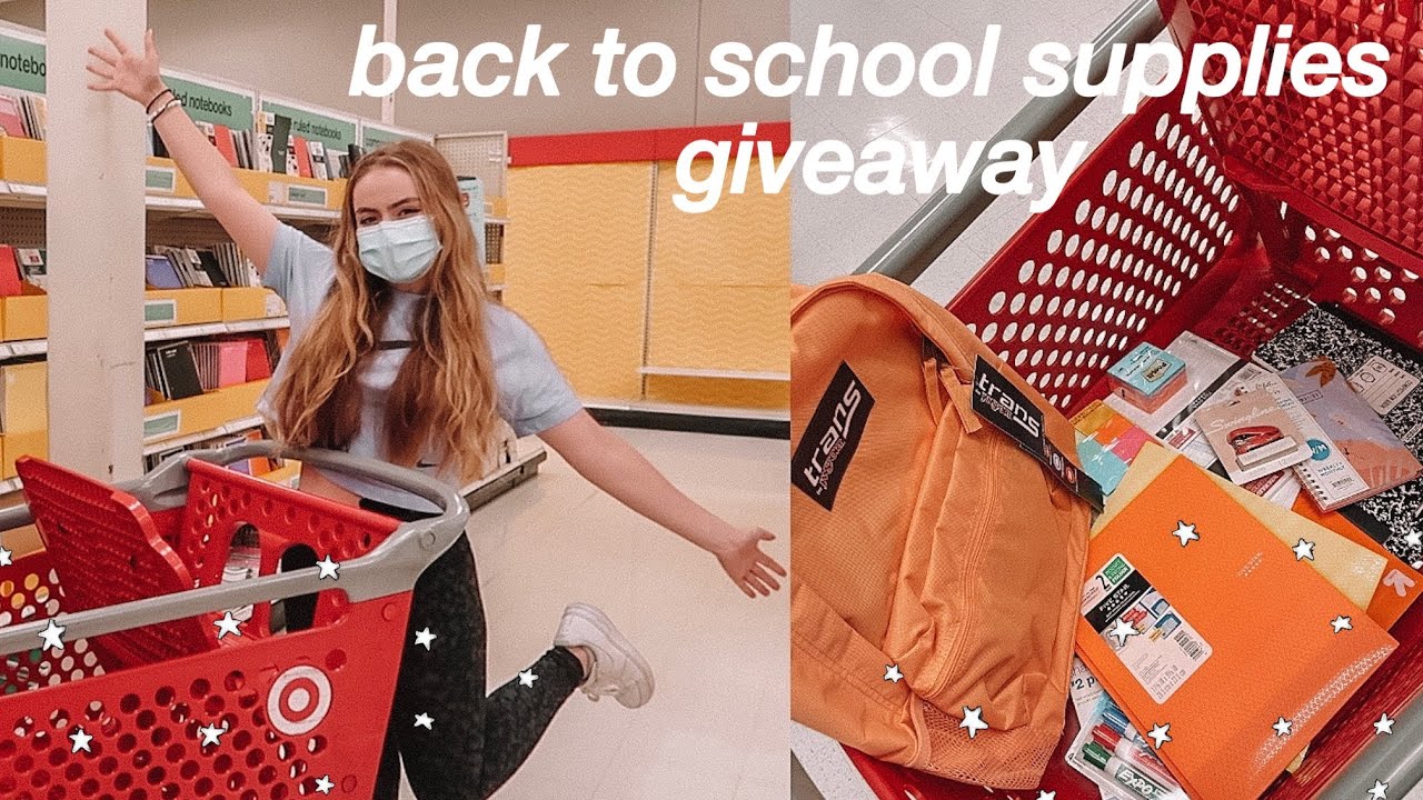 HUGE BACK TO SCHOOL SUPPLIES SHOPPING VLOG & HAUL GIVEAWAY 2021!!
