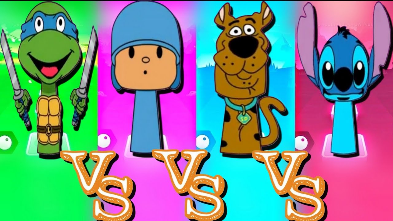 SPRUNKI OC: ЛЕОНАРДО 🆚 ПОКОЙО 🆚 СКУБИ-ДУ 🆚 СТИЧ |🎮 Tiles Hop EDM Rush!