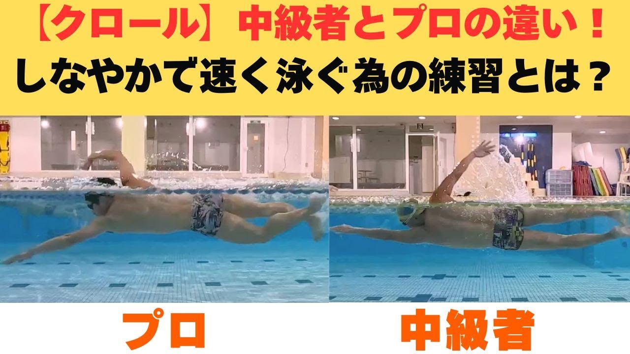 【クロール】中級者とプロの！ステップアップに必要な要素は？