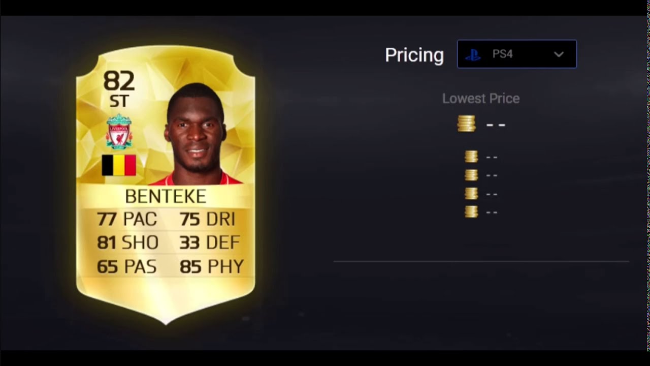 Benteke&rsquo;s FIFA card evolution