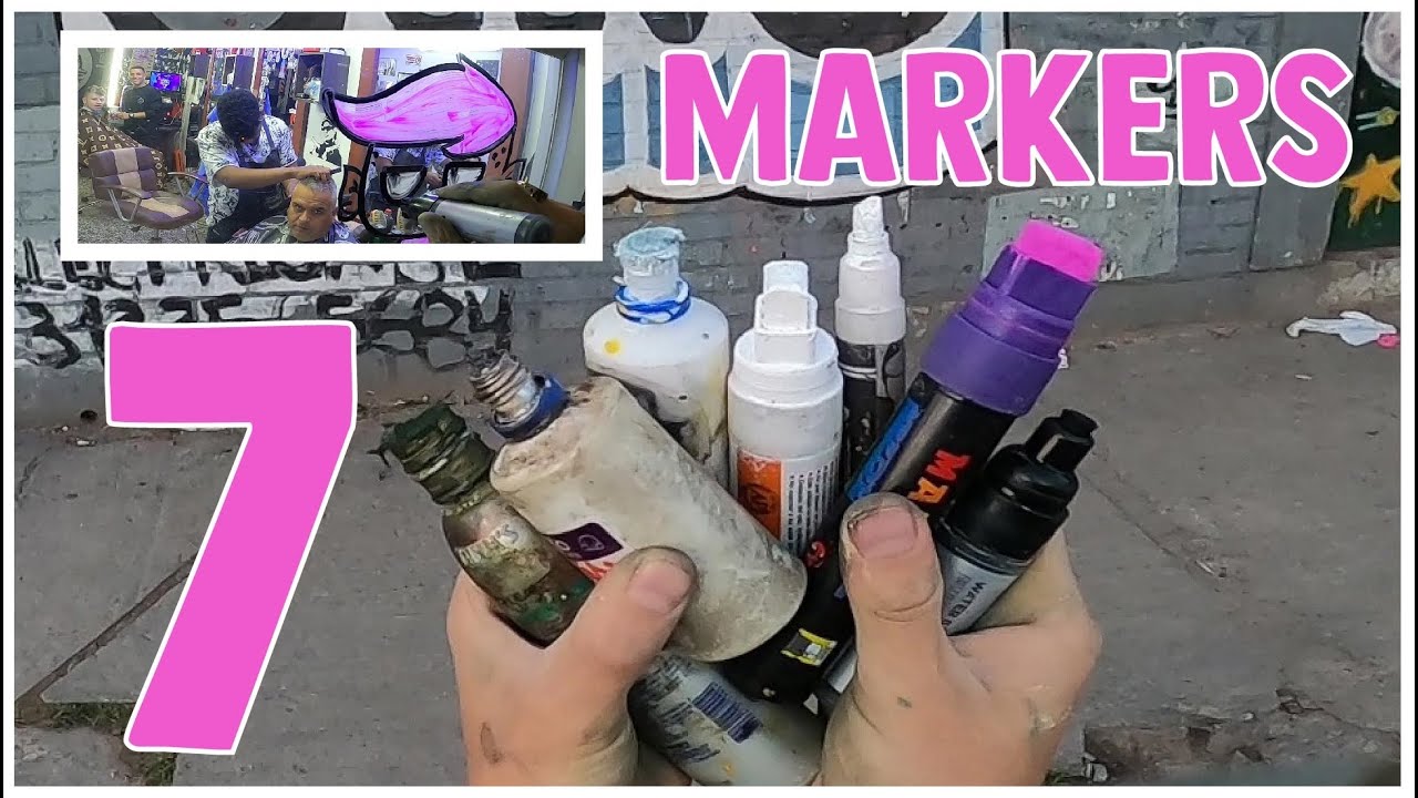 😲 Probando 7 MARCADORES en la calle 😲 , Tagging graffiti