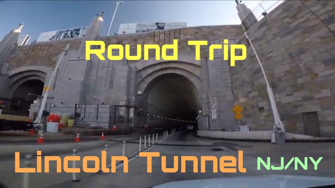 Lincoln Tunnel under the Hudson River both ways  Spring 2021