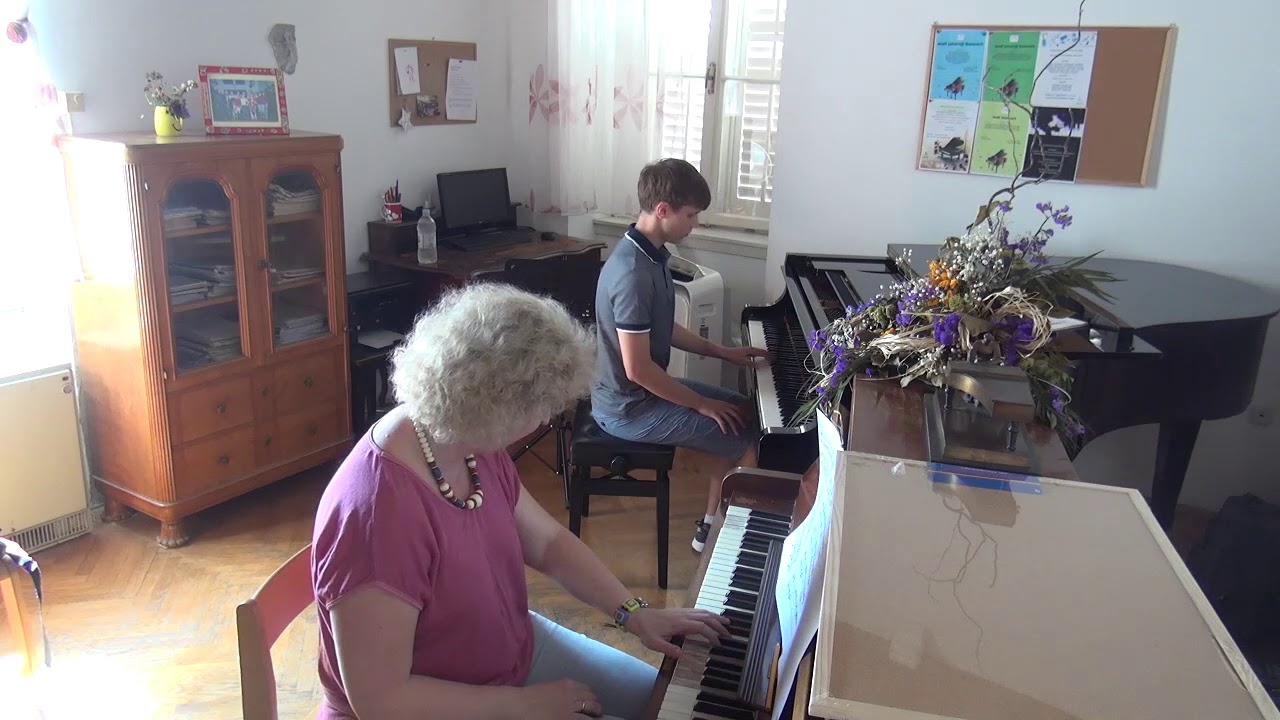 02.07.2018 Mira Marchenko's master-classes: Ivan Baskakin, Trogir Music School, Croatia