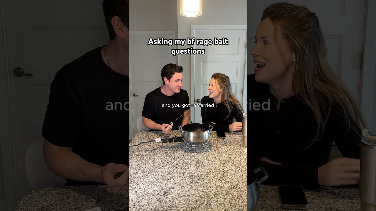 I think she rage baited herself #couples #couplecomedy #ragebait #questions #relationship #boyfriend
