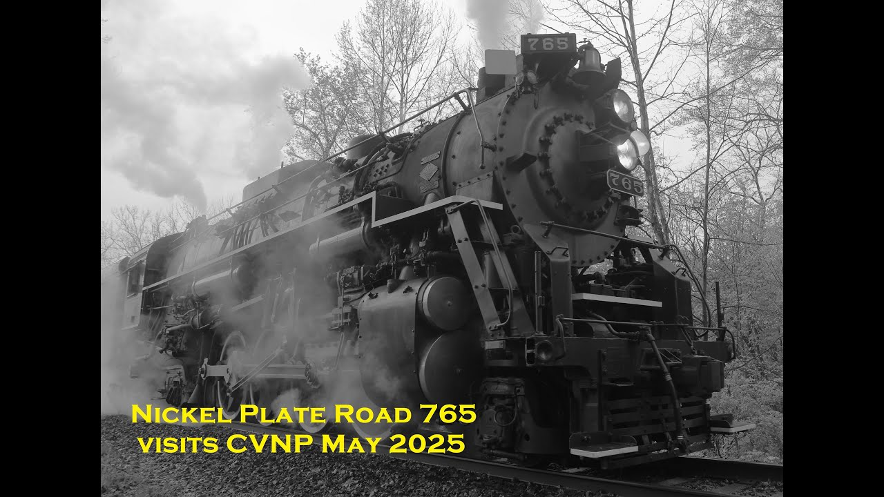 Nickel Plate Road 765 Steam Locomotive in Cuyahoga Valley National Park May 2025