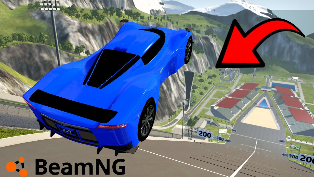 SKOKI NARCIARSKIE NAJLEPSZYMI SAMOCHODAMI w BEAMNG.DRIVE 