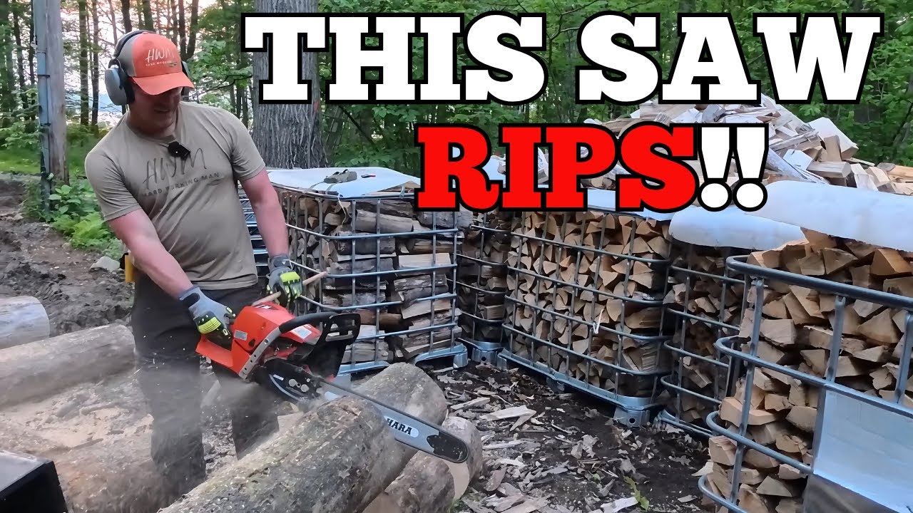 Cutting Firewood With a Great Value Pro Grade Chainsaw!