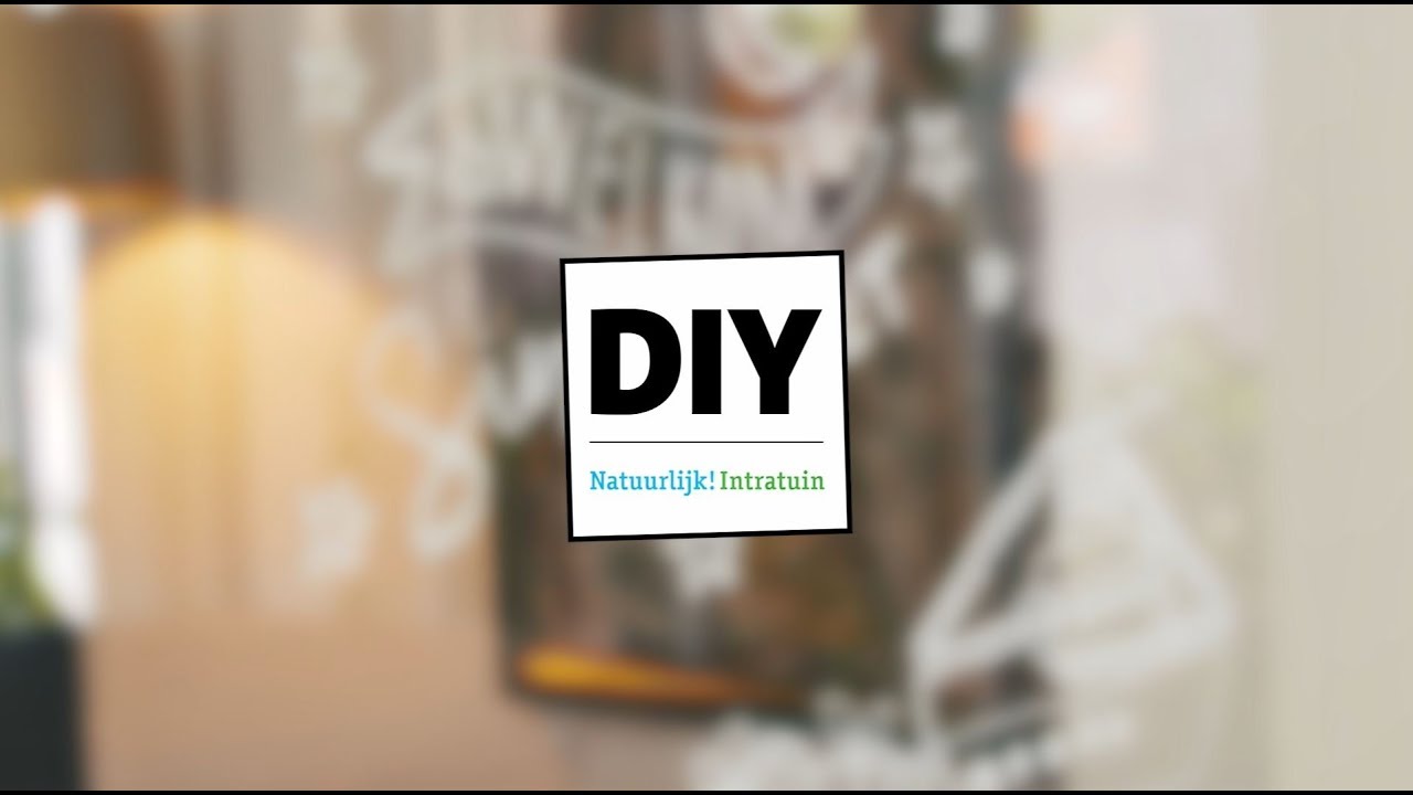 Intratuin - raamtekening met krijtstiften - DIY