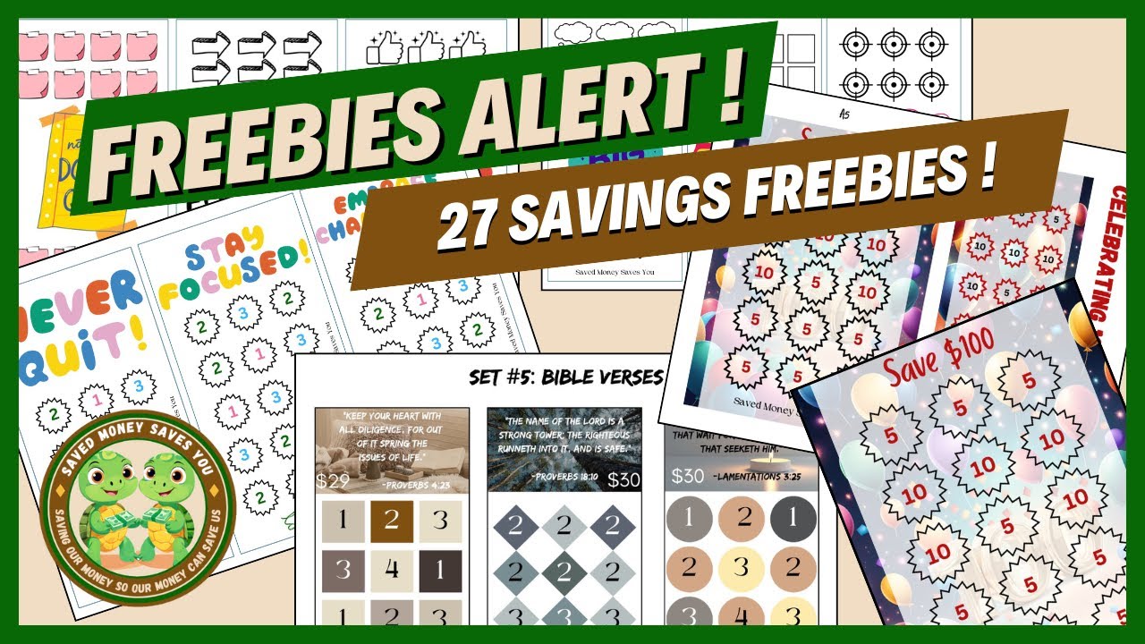 Freebie Friday | 27 FREE SAVINGS CHALLENGES