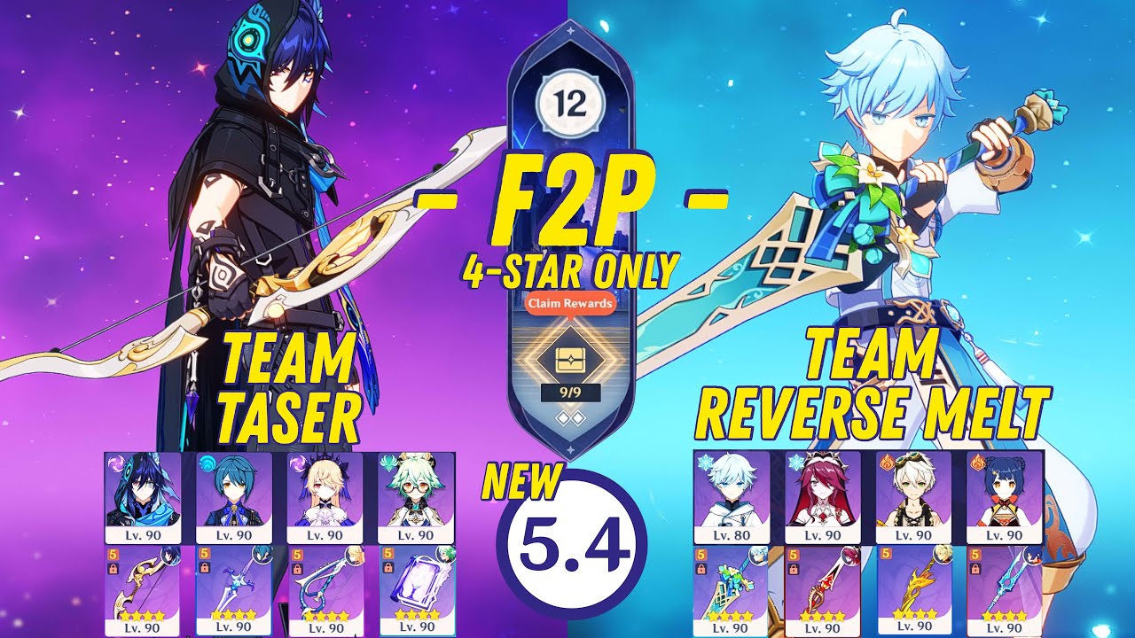 F2P Abyss 5.4 | 4-Star Only - Genshin Impact